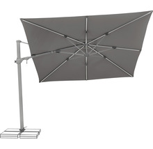 Arles Sonnenschirm Sonnenschutz, Cantilever / Freischwinger, eckiger  Schirm: 300 x 300 cm, Material: 250 g/m² Polyester, UV-Schutzfaktor: 50+, wasserabweisend