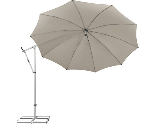 Freiarm-Sonnenschirm mit Ständer für den Garten oder die Terrasse