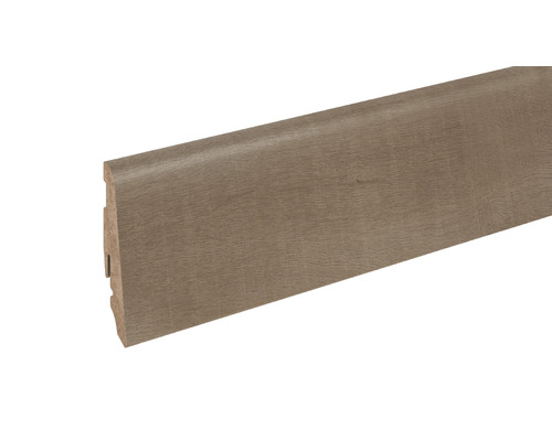 SKANDOR Sockelleiste Walnuss FOES015 FU60L 19 x 58 x 2400 mm Fußleiste aus Holz