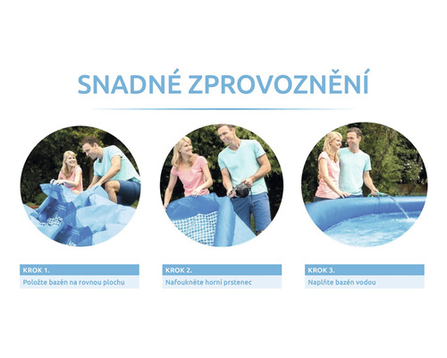 Aufbauanleitung für Schwimmbecken in drei Schritten