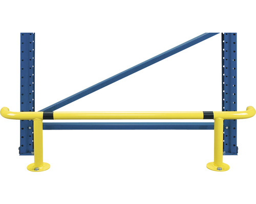 Rammschutzbügel für Regalanlagen Stahl gelb/schwarz 1250x600 mm