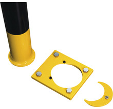 Rammschutzbügel zum Wegnehmen Stahl gelb/schwarz 350x750 mm