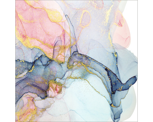 Leinwandbild Aquarel Abstract 40x40 cm