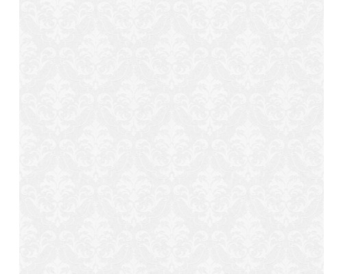 Vliestapete 9619-14 Eco überstreichbar Ornament Weißes Tapetenmuster mit floralen Ornamenten