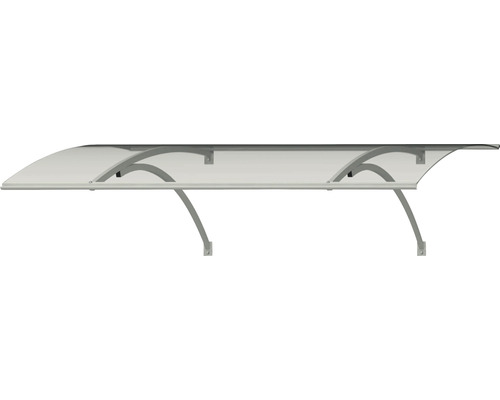 Türvordach mit gebogener Form und Halterungen