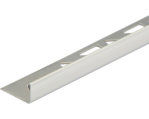 MIRAVA Winkelprofil Edelstahl gebürstet 300 cm x 12,5 mm Fliesenprofil aus Metall