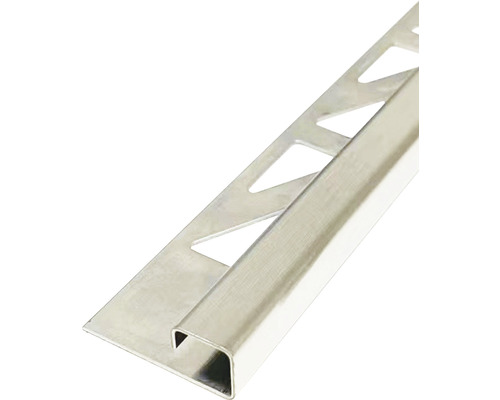 MIRAVA Quadrat Abschlussprofil Edelstahl gebürstet 300 cm x 10 mm MIRAVA Quadrat Abschlussprofil Edelstahl gebürstet 300 cm x 10 mm