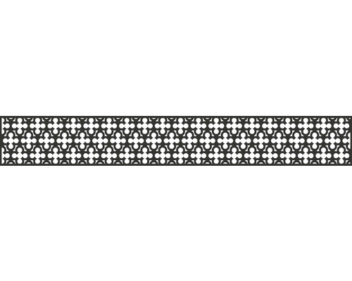 Designeinsatz GroJa Flex Oriental 179,5 x 25,5 cm anthrazit Dekorplatte mit geometrischem Muster
