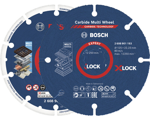 Bosch Carbide Multi Wheel Trennscheibe mit X-Lock Aufnahme
