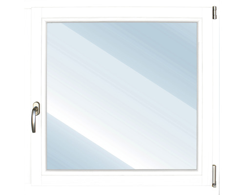 ARON Basic Holzfenster Kiefer lackiert RAL 9016 verkehrsweiß 900x1200 mm DIN Rechts