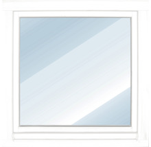 ARON Basic Holzfenster Kiefer lackiert RAL 9016 verkehrsweiß 600x900 mm DIN Rechts-thumb-1