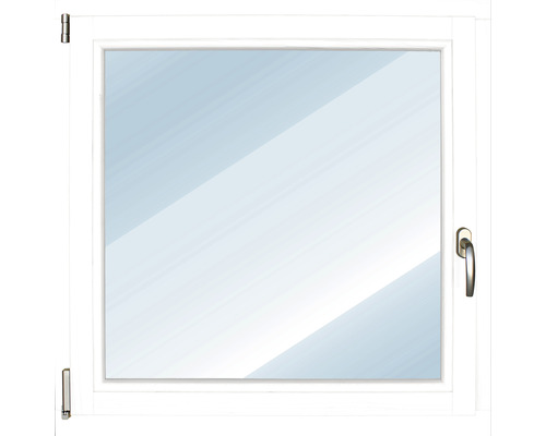ARON Basic Holzfenster Kiefer lackiert RAL 9016 verkehrsweiß 1200x1000 mm DIN Links