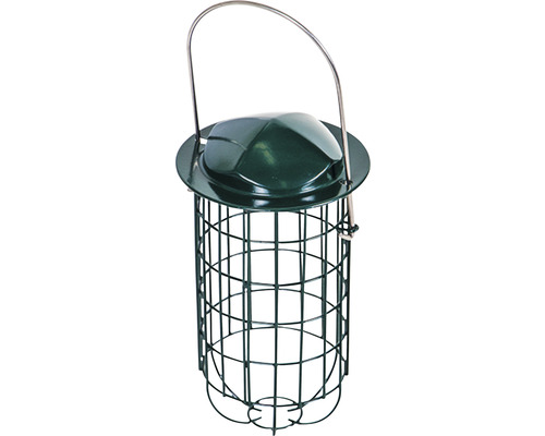 Vogelfutterspender aus Metall mit Aufhängevorrichtung