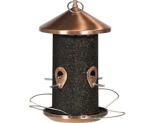 Vogelfutterspender mit Dach und Sitzstangen