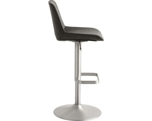 Drehbarer Barhocker mit Fußstütze und Rückenlehne