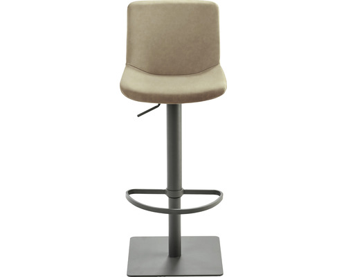 Drehbarer Barhocker mit Fußstütze und gepolstertem Sitz