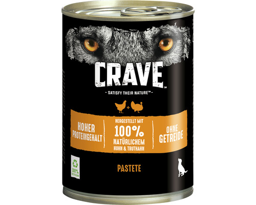 Hundefutter nass Crave mit Huhn und Truthahn 400 g