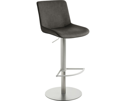 Barhocker mit gepolstertem Sitz und Fußstütze