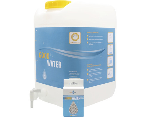 Weithalskanister mit Hahn 20 Liter mit integriertem Keimschutz silvertex® Good Water X