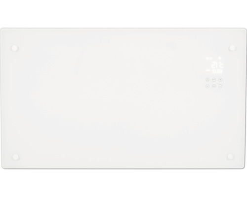 Weiße Glasheizung mit digitaler Steuerung