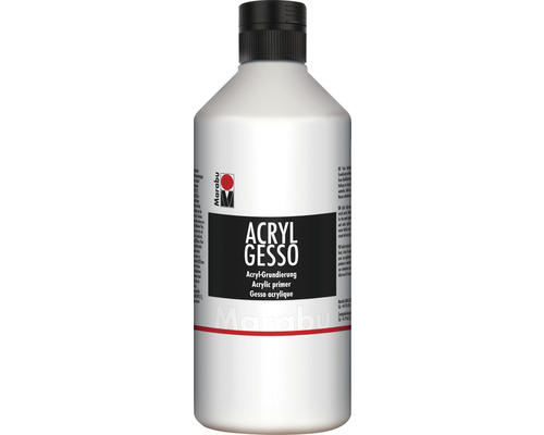 Acryl-Grundierung Gesso wasserbasierend weiß 500 ml