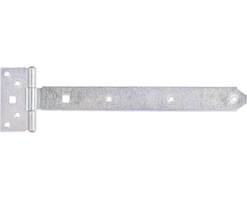 Kreuzgehänge Typ 124 leicht, 300 x 33 mm galv. verzinkt, dickschichtpassiviert T-Band Türscharnier aus Metall