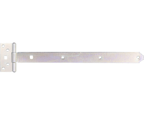 Kreuzgehänge Typ 124 leicht, 400 x 33 mm galv. verzinkt, dickschichtpassiviert T-Band Türscharnier