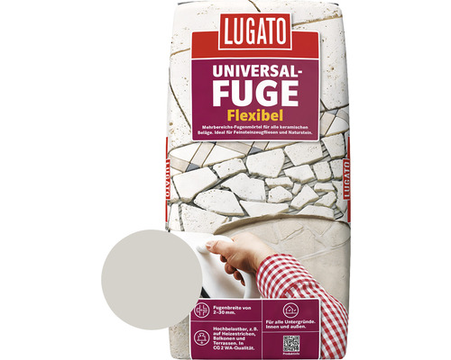 Lugato Fugenmörtel Universalfuge granitgrau 20 kg