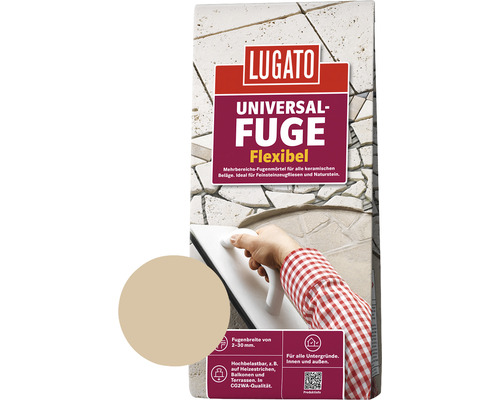 Lugato Fugenmörtel Universalfuge bahamabeige 5 Kg-0