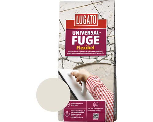Lugato Fugenmörtel Universalfuge silbergrau 5 Kg-0