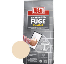 Lugato Sicherheitsfuge Flexibel Fugenmörtel Sack mit Farbbeispiel