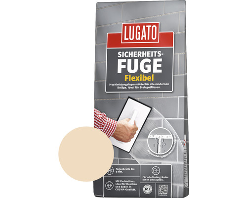 Lugato Fugenmörtel Sicherheitsfuge Flexibel anemone 1 kg