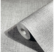 Vliestapete 85741 Natural Opulence by Felix Diener Uni Textil-Optik grau silber-thumb-0