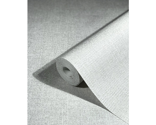 Vliestapete 85742 Natural Opulence by Felix Diener Uni Textil-Optik weiß silber