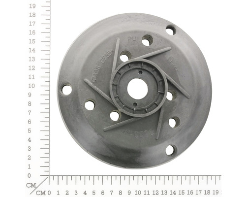 Kreisförmiges Pumpenrad aus Kunststoff