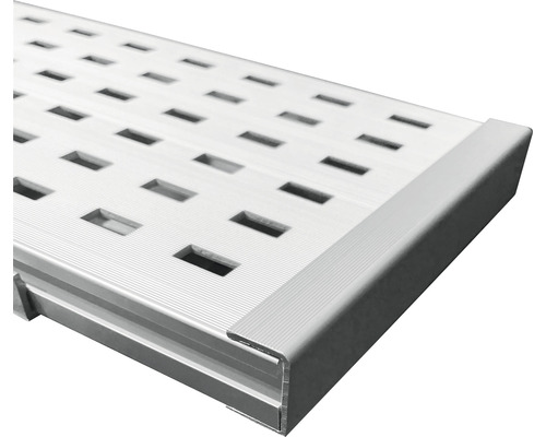 Endkappe für Drainageprofil Vario 19,9x25,45x150 mm Aluminium Silber Pack = 2 Stück