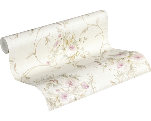 Tapetenrolle mit floralem Muster