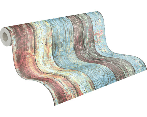 Tapetenrolle mit Holzplankenmuster