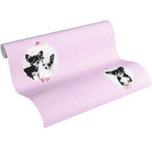 Tapete mit Chihuahua-Motiv und Punktmuster
