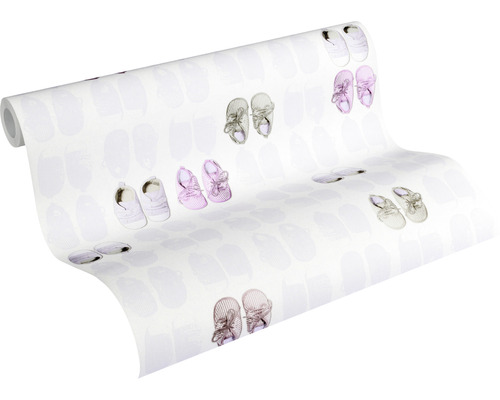 Tapetenrolle mit Schuhmotiv