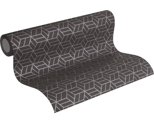 Tapetenrolle mit geometrischem Würfelmuster