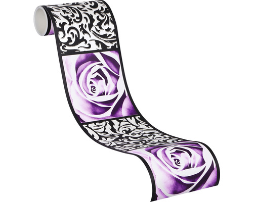Tapetenrolle mit Rosen und Ornamenten