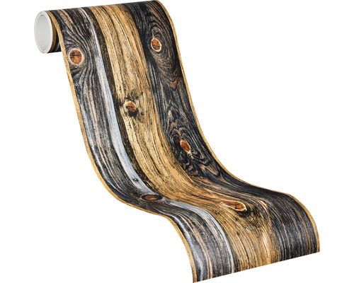 Tapetenrolle mit Holzoptik