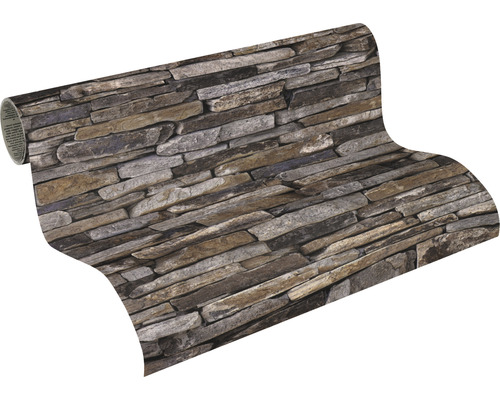 Tapetenrolle mit Steinoptik