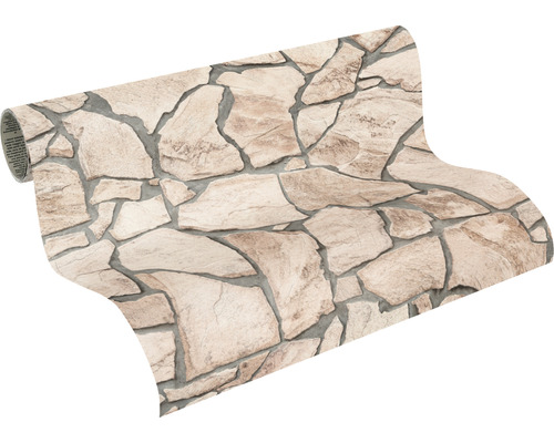 Rolle Tapete mit Steinmuster