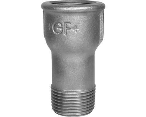 Georg Fischer +GF+ Verlängerung Temperguss Nr.526 1 " IG x 1 " AG 4 cm Georg Fischer Fitting aus Temperguss mit Gewinde