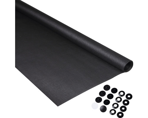 Unkrautvlies auf Rolle mit Befestigungsset