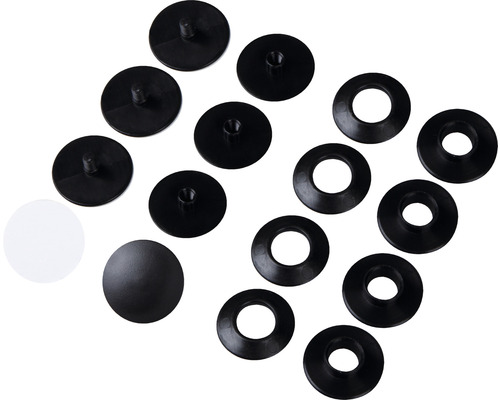 Schraubenabdeckung Set mit Befestigungsstiften und Unterlegscheiben