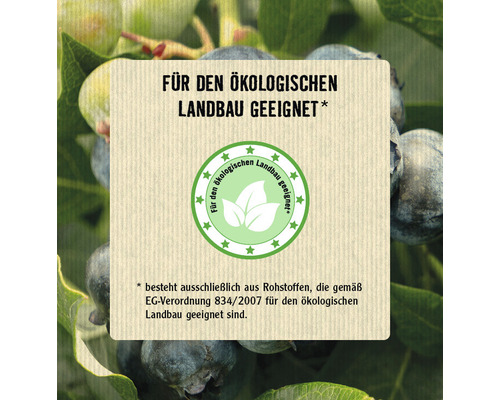 Geeignet für den ökologischen Landbau Siegel
