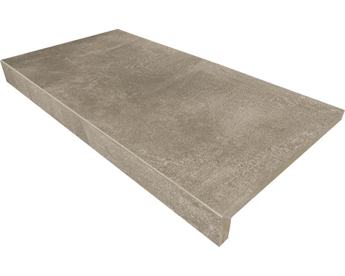 Poolumrandung Beckenrandstein New Concrete Taupe L-Form 30 cm x 60 cm Betonstufe für Treppen im Aussenbereich